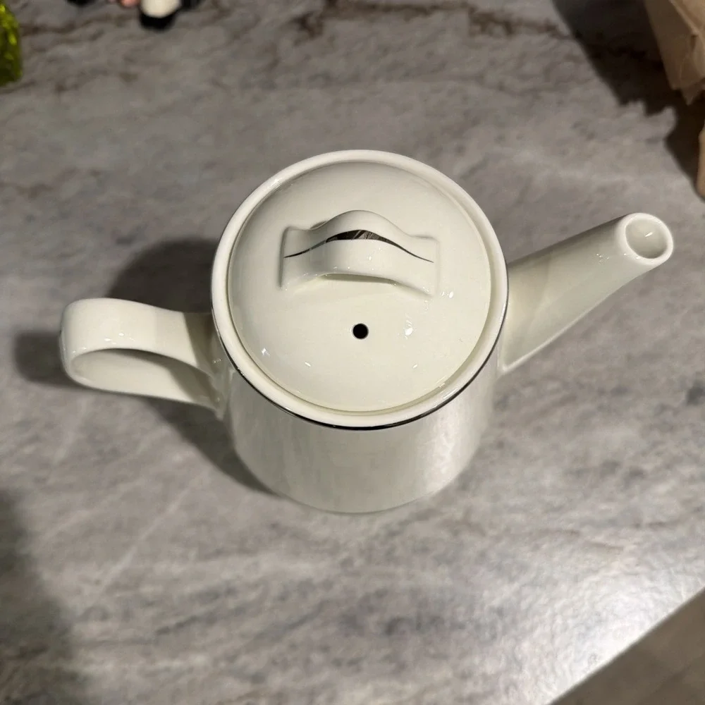 Vtg  1950s‎ Universal Ballerina 22K Platinum Ceramic Coffee Pot Carafe Ovenproof